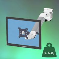 ErgonoFlex Bras Médical PH Ajustable en hauteur de 300 mm pour écran fixation sur Din rail Horizontal