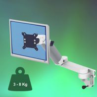 ErgonoFlex Bras Médical Ajustable en hauteur de 300+240mm pour écran fixation sur Din rail Horizontal