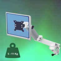 ErgonoFlex Bras Médical Ajustable en hauteur de 300+240mm pour écran fixation sur Din rail Horizontal