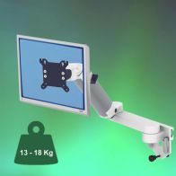 ErgonoFlex Bras Médical Ajustable en hauteur de 300+240mm pour écran fixation sur Din rail Horizontal