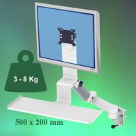 ErgonoFlex Bras Médical Standard Combo Ajustable en hauteur de 300+240 mm fixation sur Din rail Horizontal