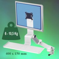 ErgonoFlex Bras Médical Standard Combo Ajustable en hauteur de 300+240 mm fixation sur Din rail Horizontal