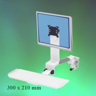 ErgonoFlex Bras Médical Combo Rabattable de 240 mm fixation sur Din rail Horizontal