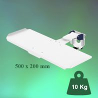 ErgonoFlex Bras Médical rabattable à pivot court pour clavier et souris, fixation sur Din rail Horizontal