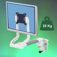 ErgonoFlex Bras Stand Pivotant 306 mm équipé d‘un pied inclinable de 10° à 15° fixation sur Din rail Horizontal