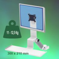 ErgonoFlex Bras Médical Standard Combo Ajustable en hauteur de 300 mm Montage sur Pole Fixe 35 mm