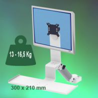 ErgonoFlex Bras Médical Standard Combo Ajustable en hauteur de 300 mm Montage sur Pole Fixe 35 mm