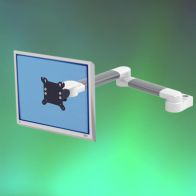 ErgonoFlex Bras Médical Horizontal de 2 X 300 mm pour écran Montage sur Pole Fixe 25 mm