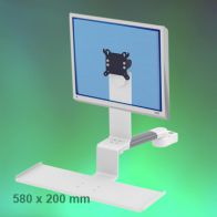 ErgonoFlex Bras Médical Standard Combo Horizontal de 240 mm Montage sur Pole Fixe 35 mm