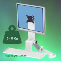 ErgonoFlex Bras Médical Standard Combo Ajustable en hauteur de 300+240 mm sur Pole Fixe 35 mm