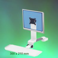 ErgonoFlex Bras Médical Combo Rabattable de 240 mm Montage sur Pole Fixe 35 mm