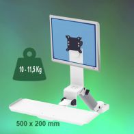 ErgonoFlex Bras Médical Combo Rabattable de 300 mm Montage sur Pole Fixe 35 mm